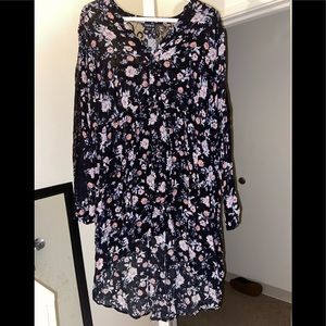 Torrid size 3 floral babydoll lace blouse.